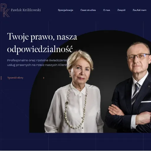 Zrzut ekranu projektu Pawlak Królikowski Kancelaria Radców Prawnych s.c.